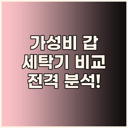 가성비 갑 세탁기 찾았다! 로퍼 vs..