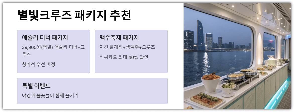 여의도 별빛크루즈 패키지 추천