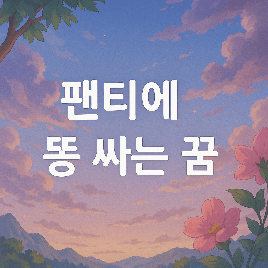 팬티에 똥 싸는 꿈 해몽