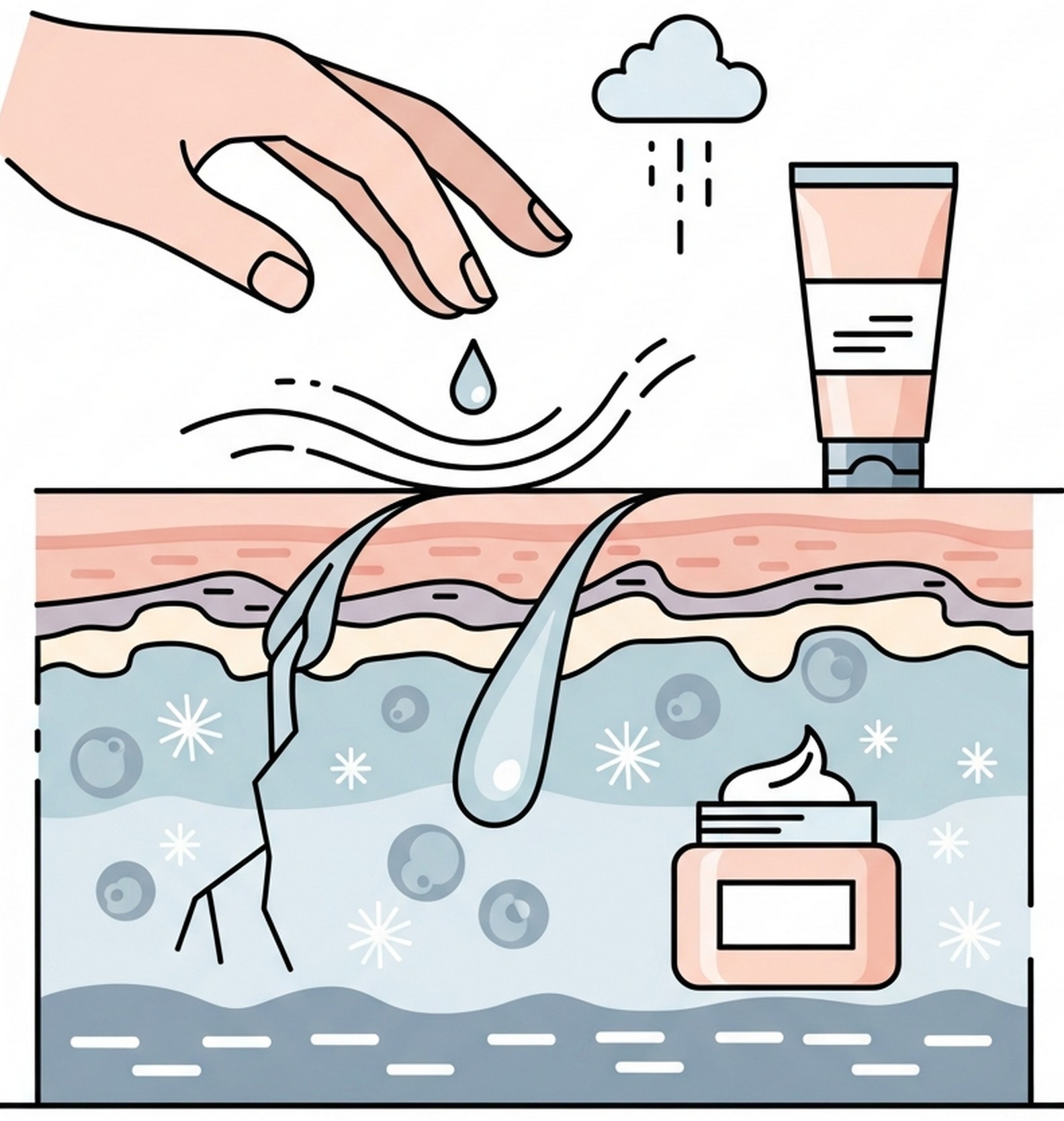 겨울 피부 수분 손실