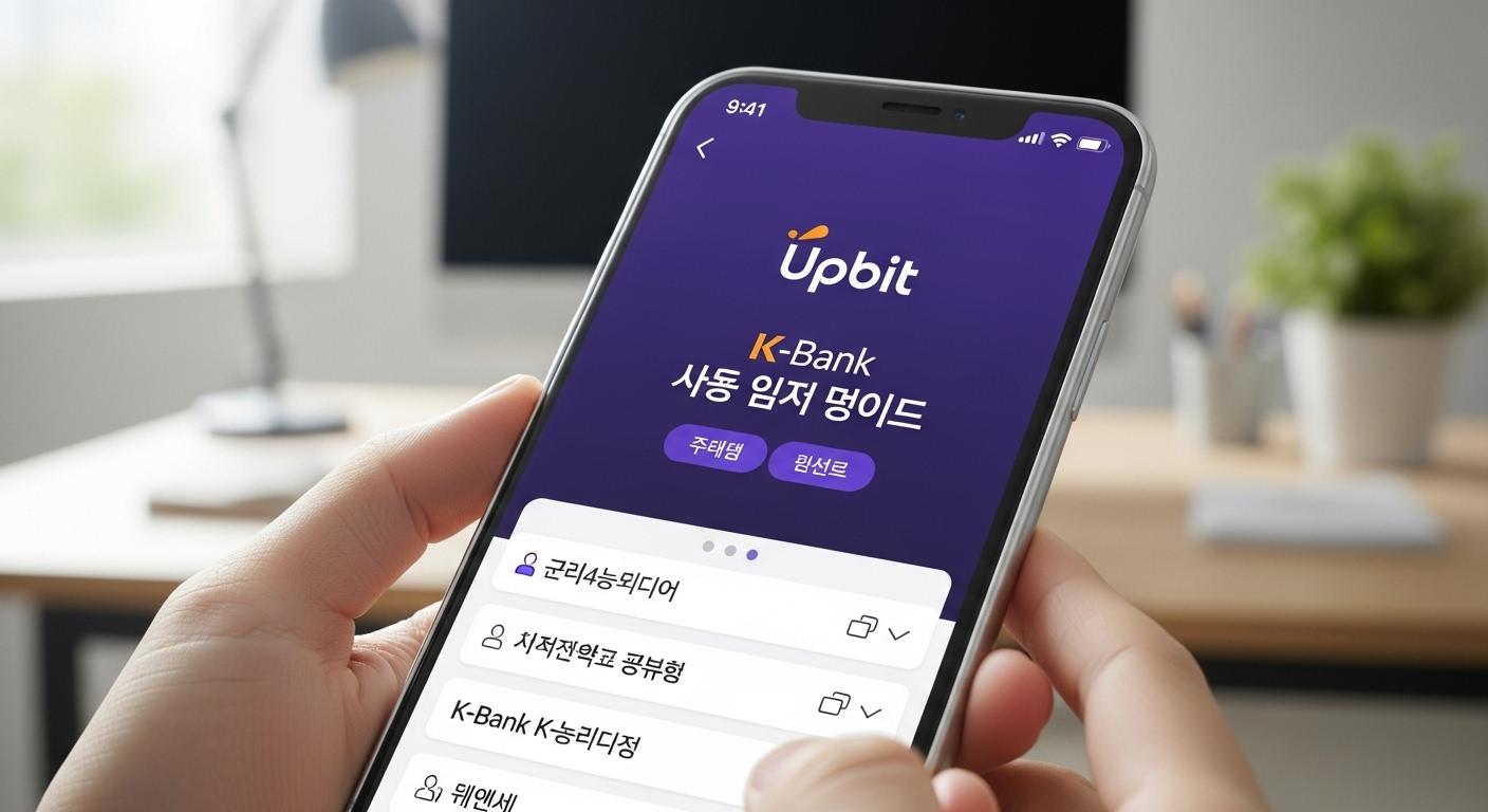 업비트 케이뱅크 계좌개설