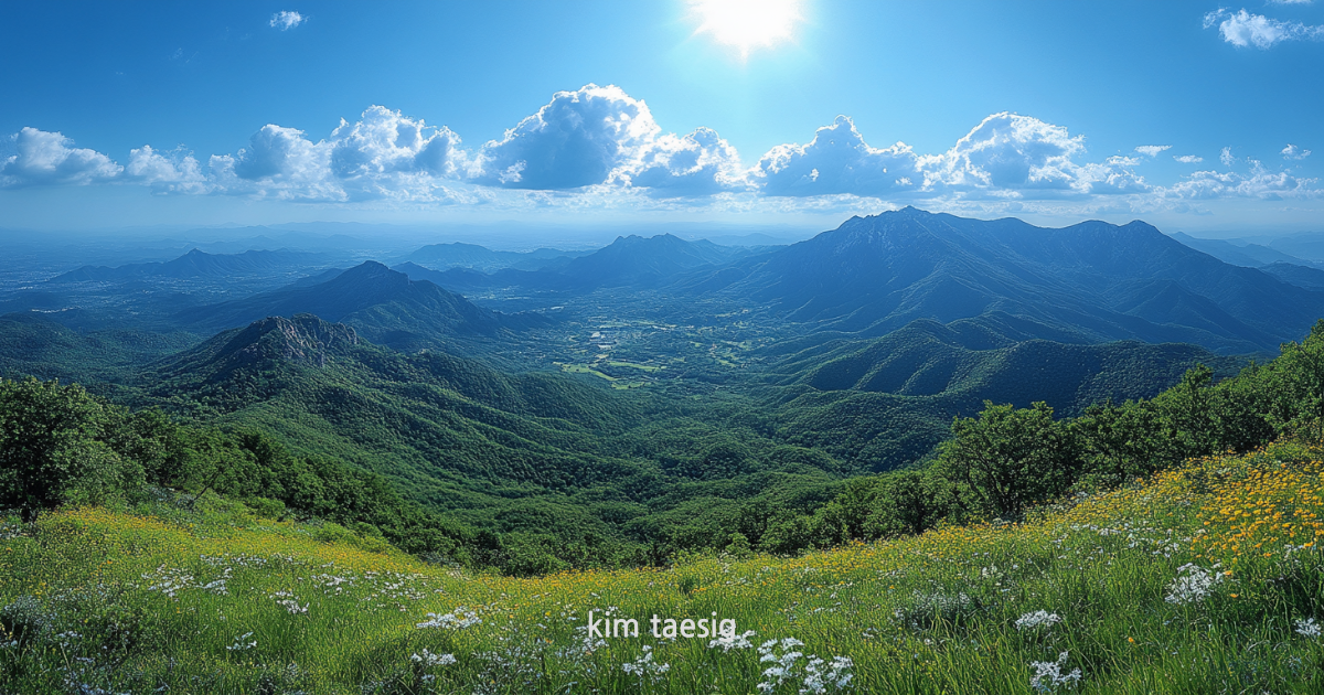 감악산의 사계절