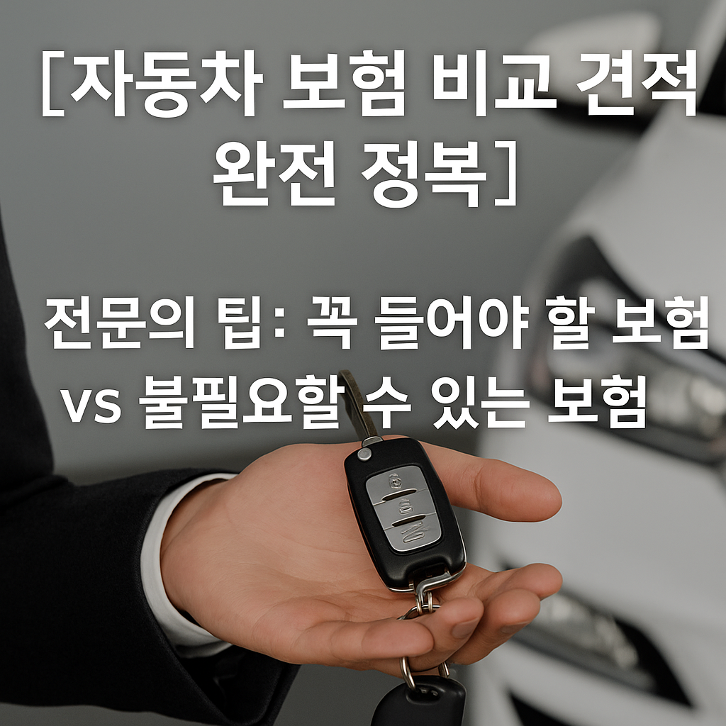 자동차 보험 완전 정복