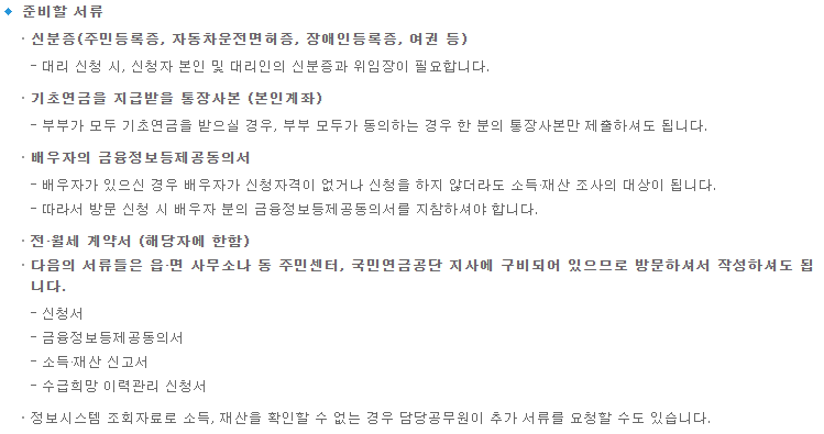 준비서류