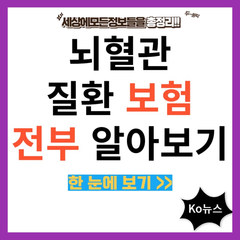 뇌혈관질환보험