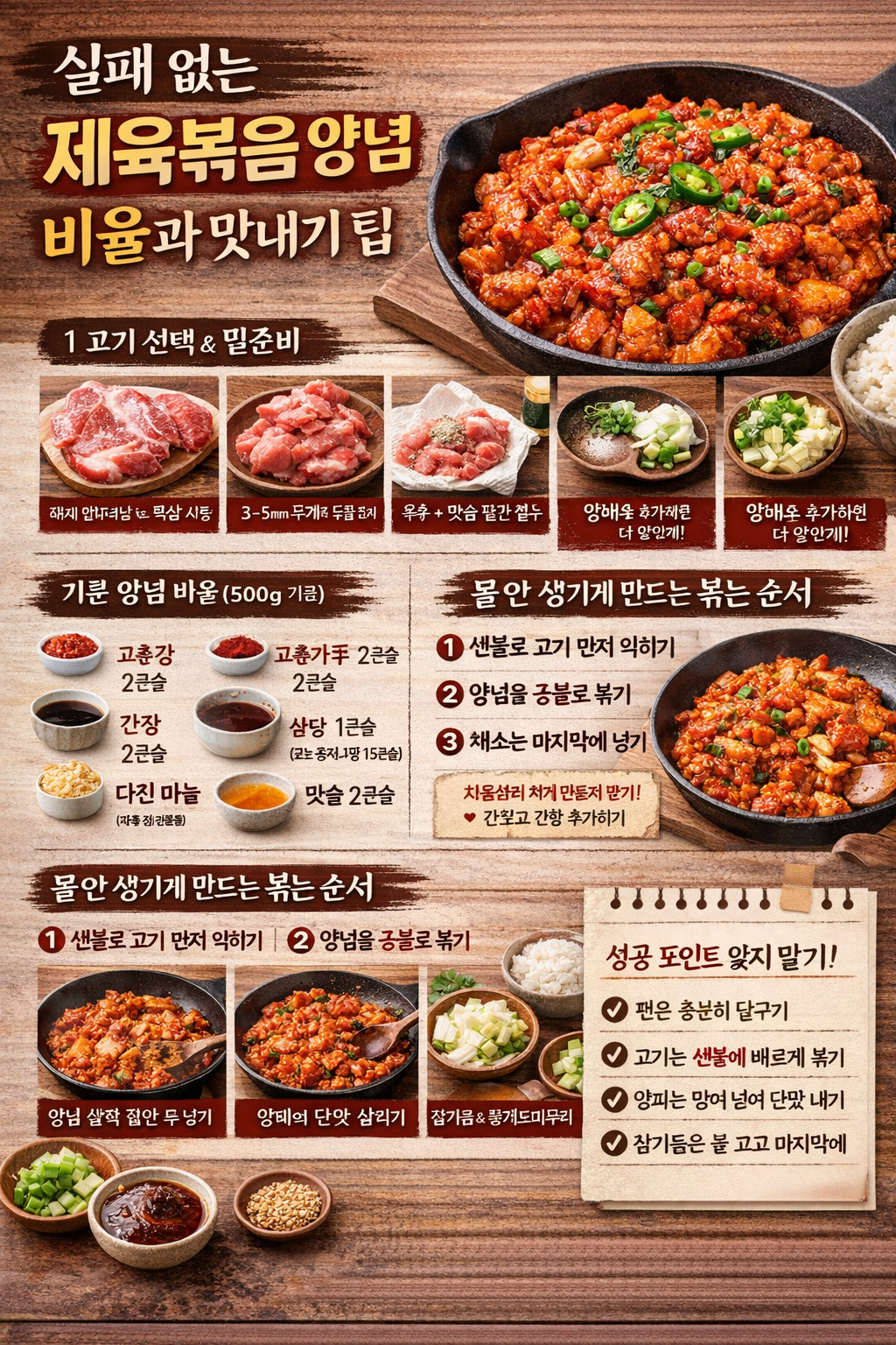 실패 없는 제육볶음