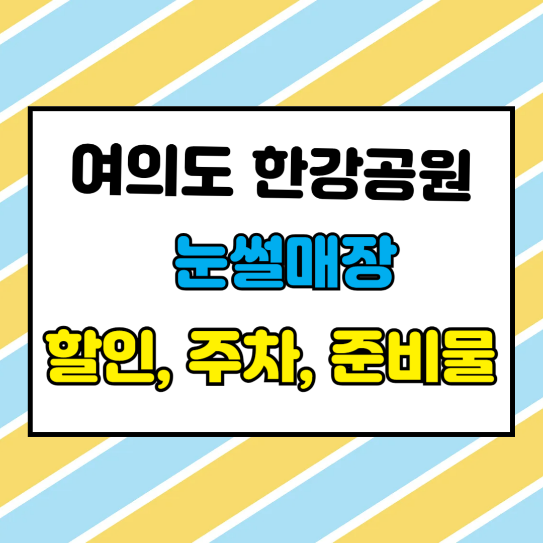 여의도한강공원눈썰매장