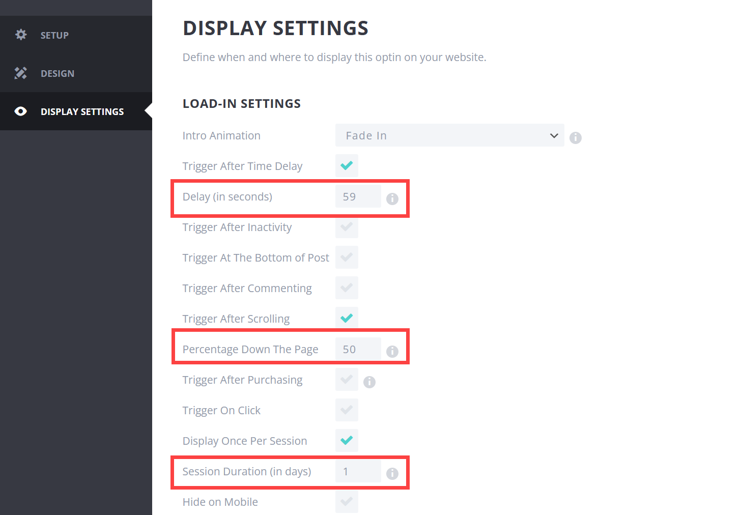 배너 팝업 표시 설정