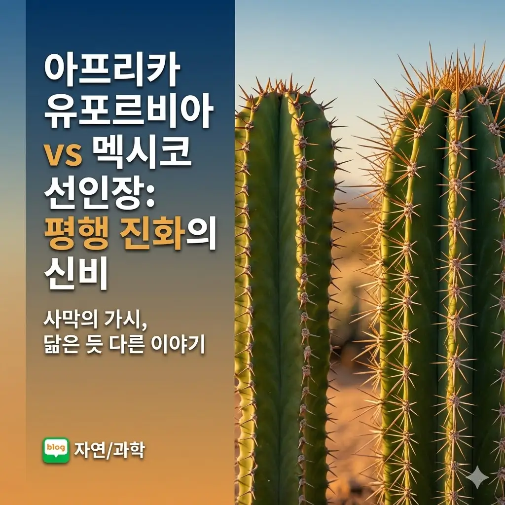 수렴 진화의 기적, 아프리카 다육이와 멕시코 선인장이 비슷해진 이유 분석