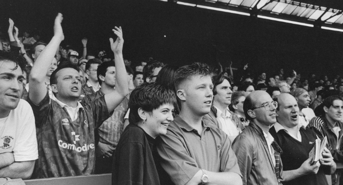 축구 팬들의 모습