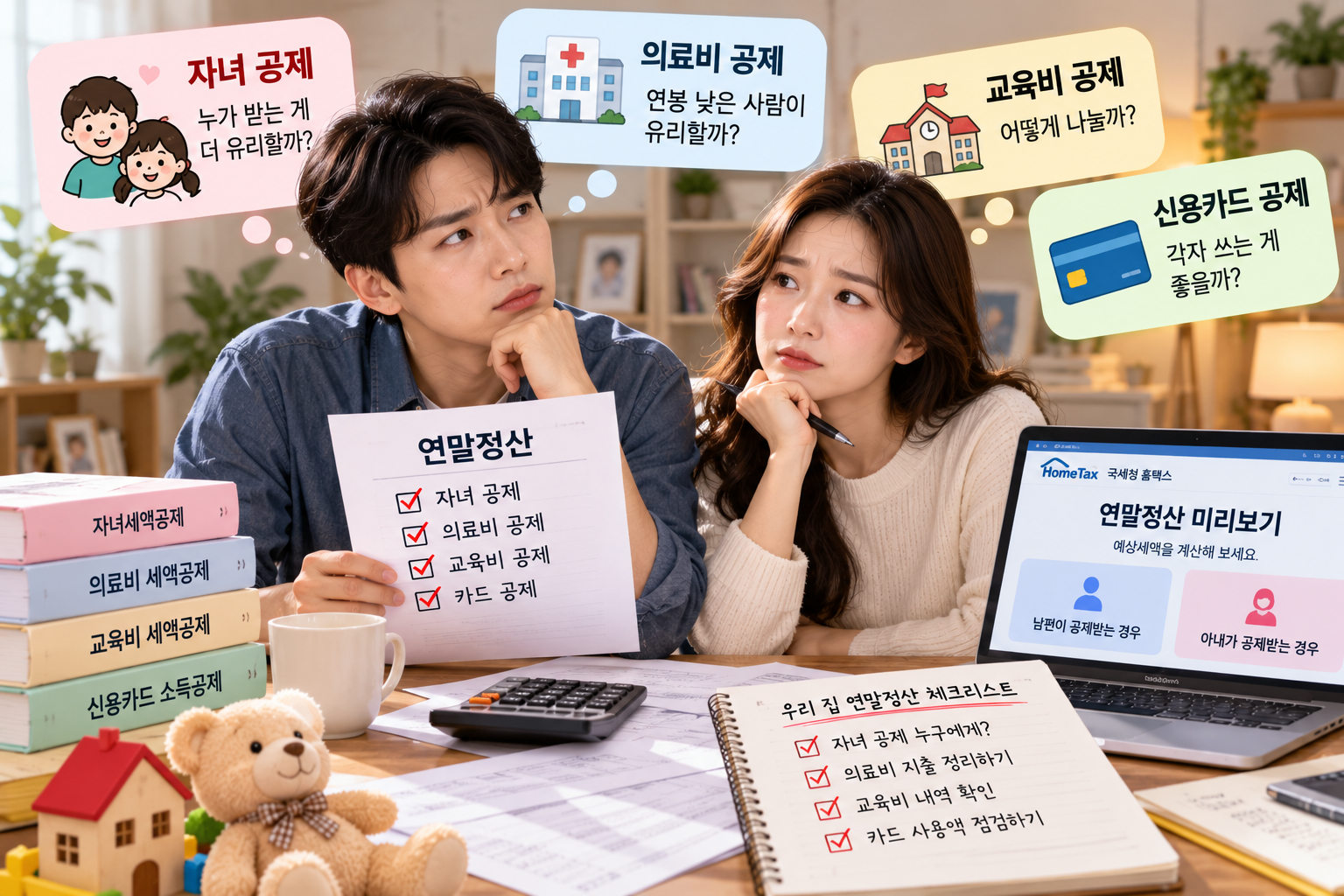 맞벌이 부부 연말정산｜자녀&middot;의료비 누구에게 몰아야 유리할까?