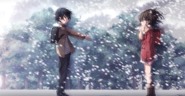 애니 나만이 없는 거리에서 눈 내리는 날, 사토루가 히나즈키 카요에게 손을 내미는 명장면