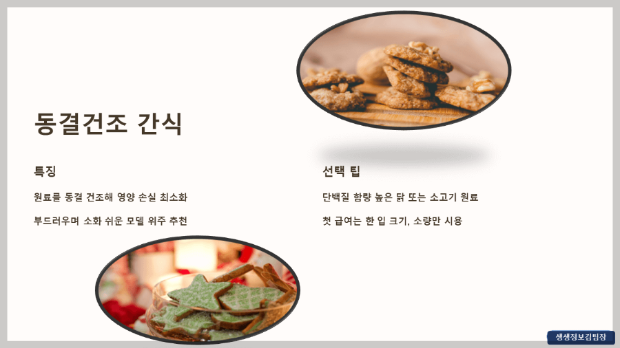 생후 2개월 강아지 간식 추천