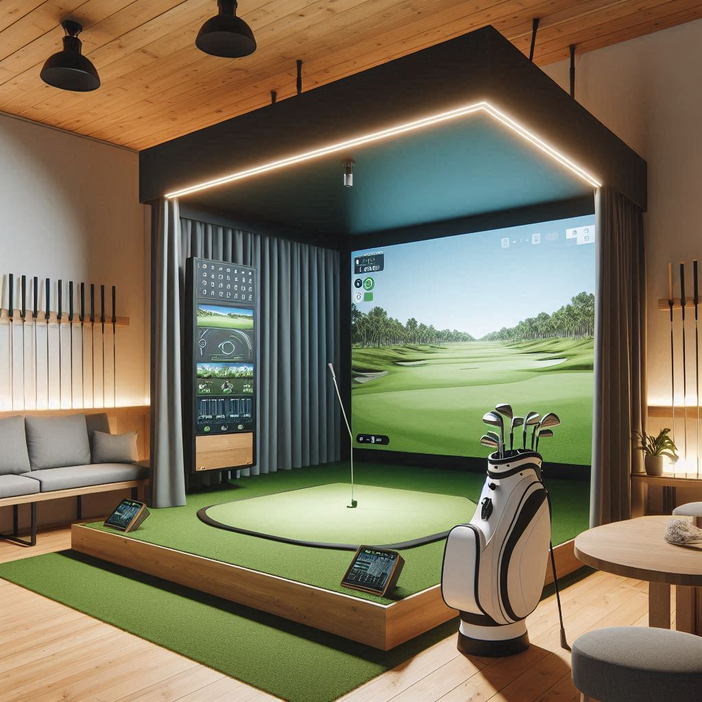 스크린골프장 배경