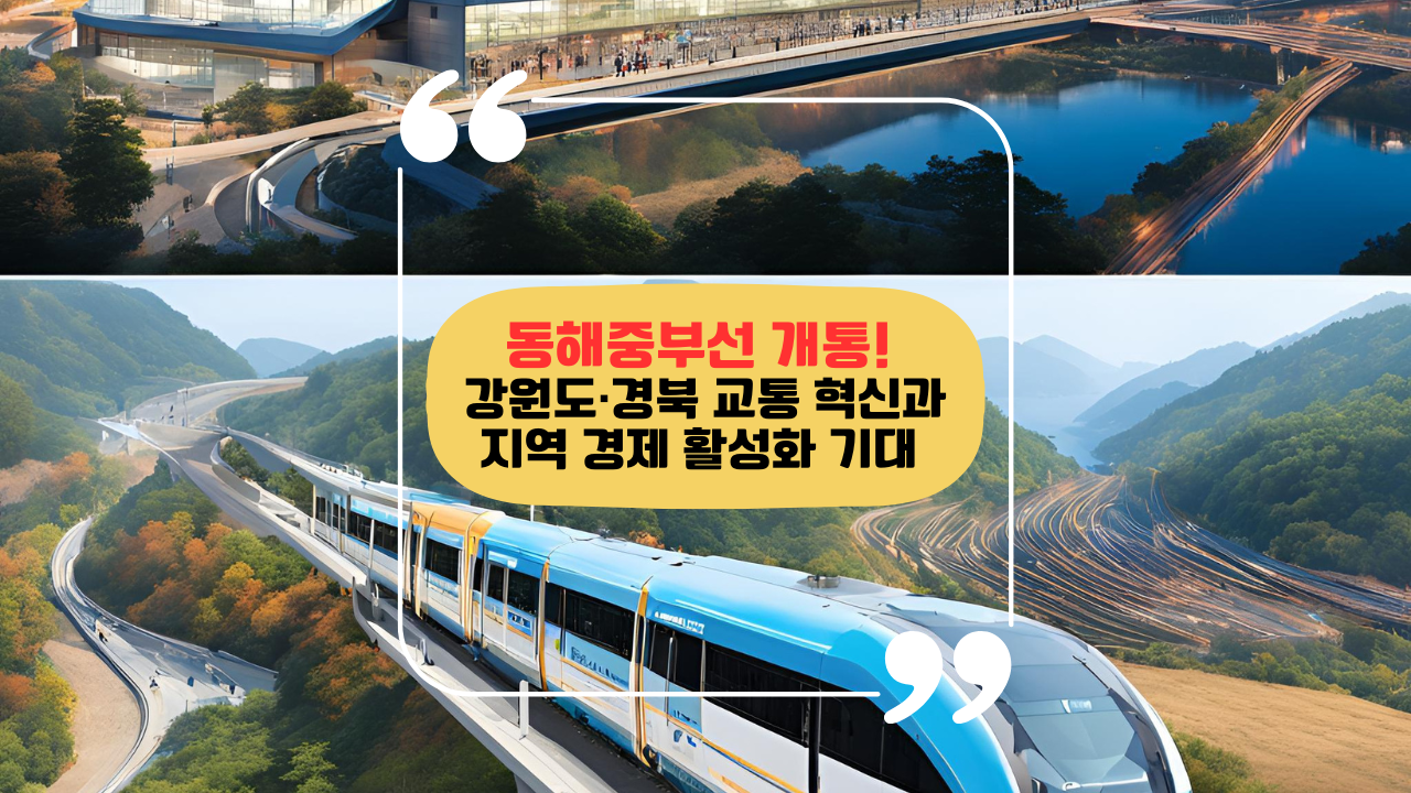 동해중부선 개통! 강원도·경북 교통 혁신과 지역 경제 활성화 기대