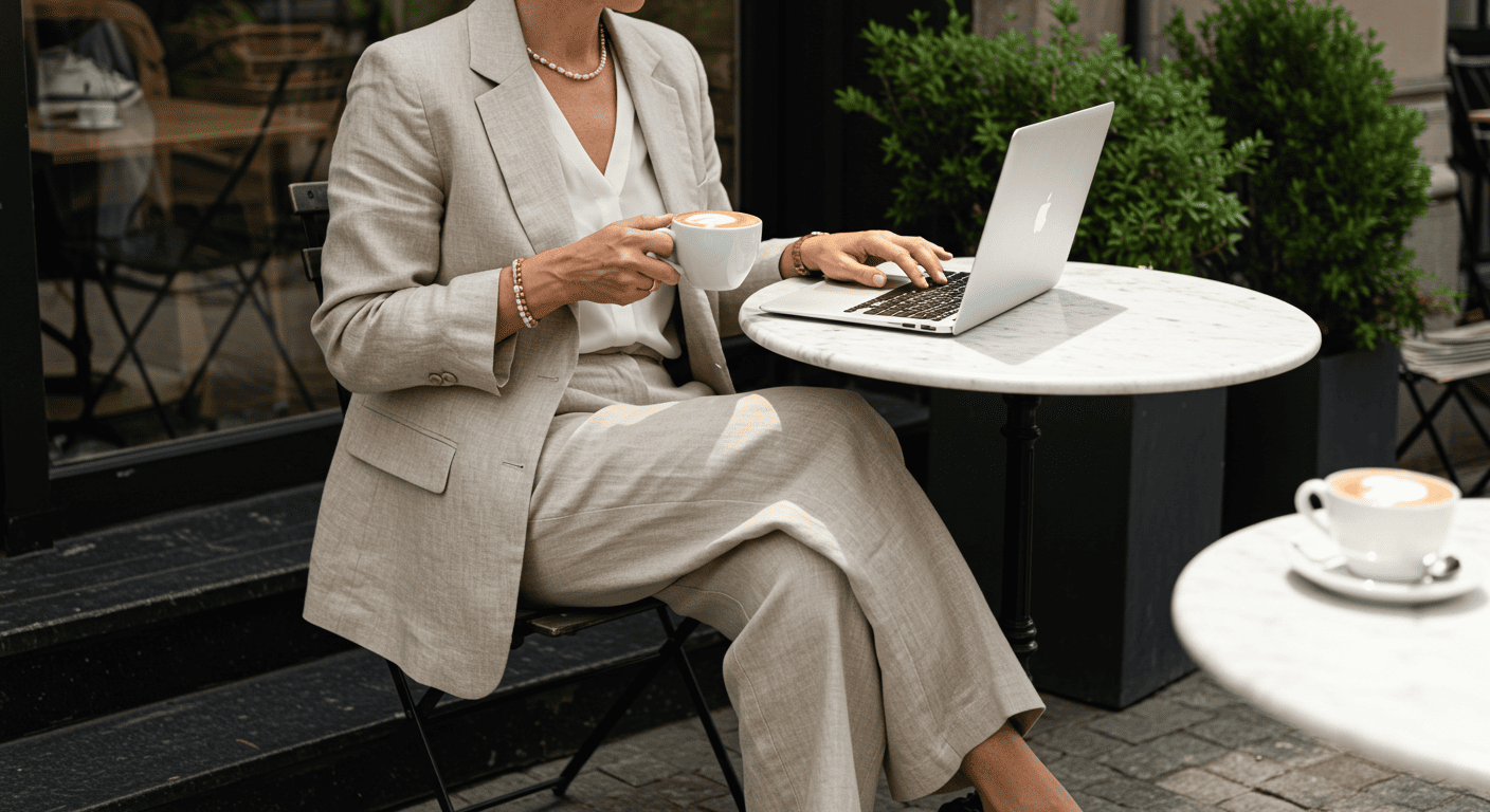 포멀룩 패션 모습