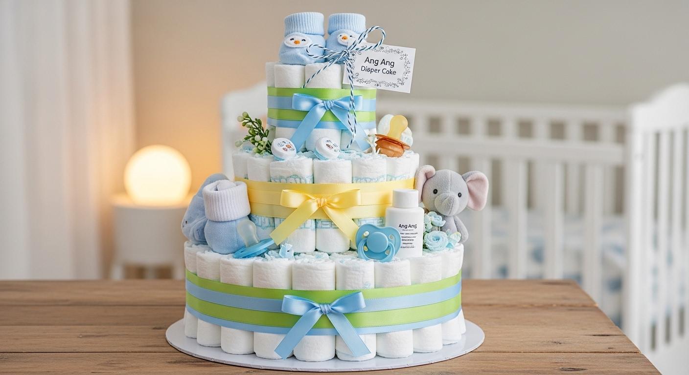 앙앙 기저귀 케익