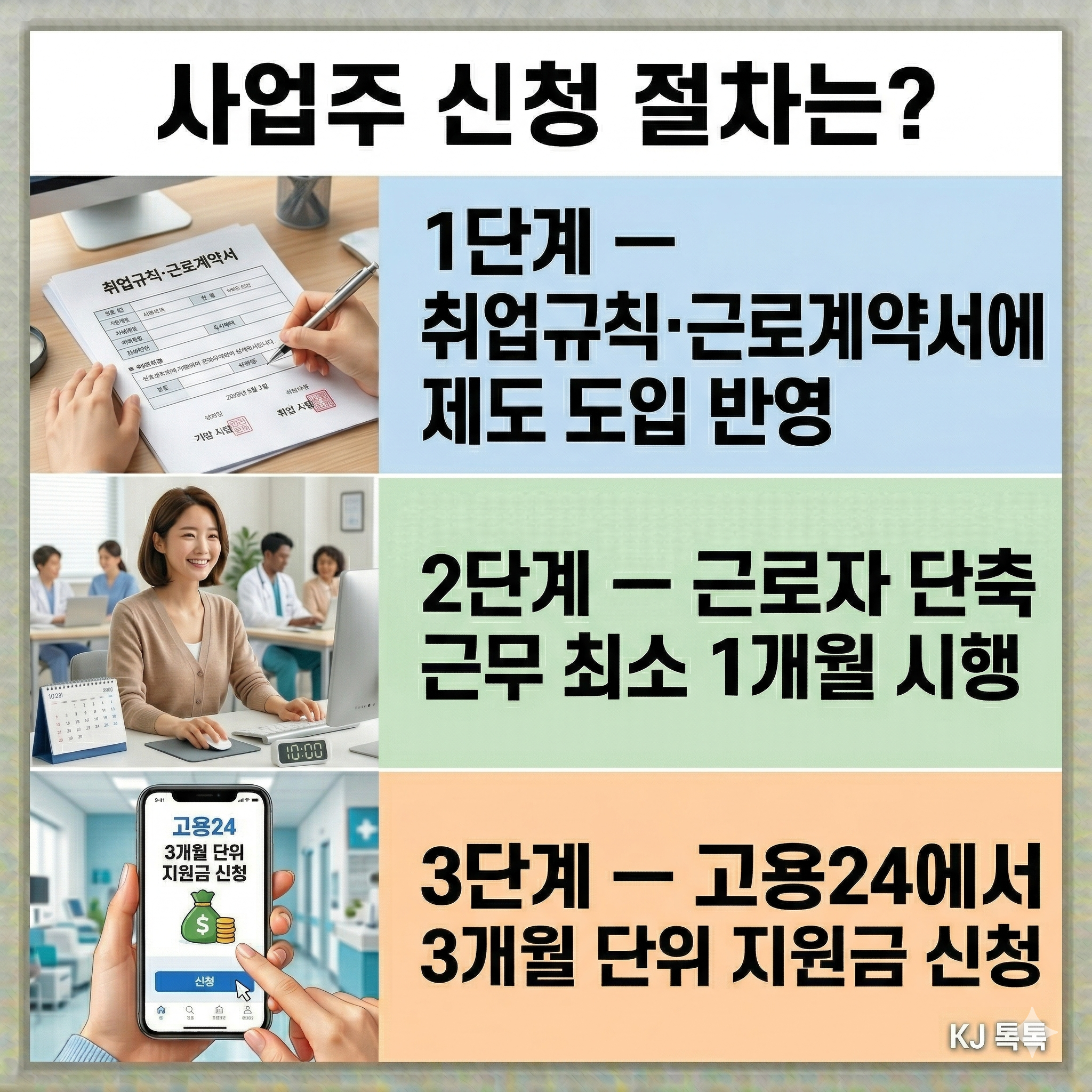 2026년 육아기 10시 출근제 완벽 정리 — 근로자·사업주 각각 무엇을 받나
