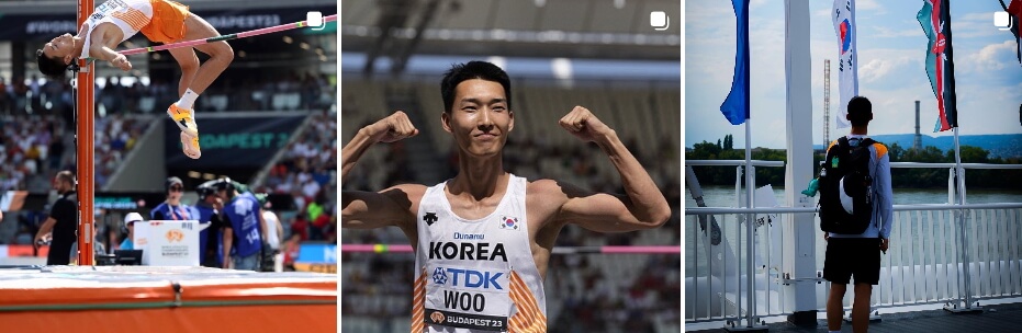 우상혁 선수 경기 이미지