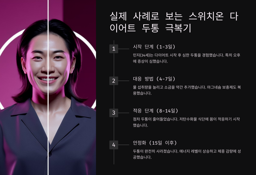 스위치온 다이어트 두통 5