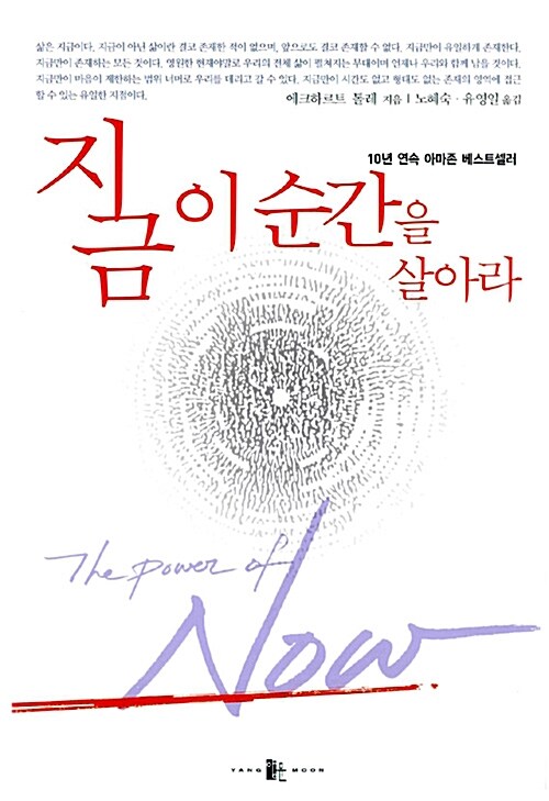 『지금 이 순간을 살아라 - 에크하르트 톨레』책표지