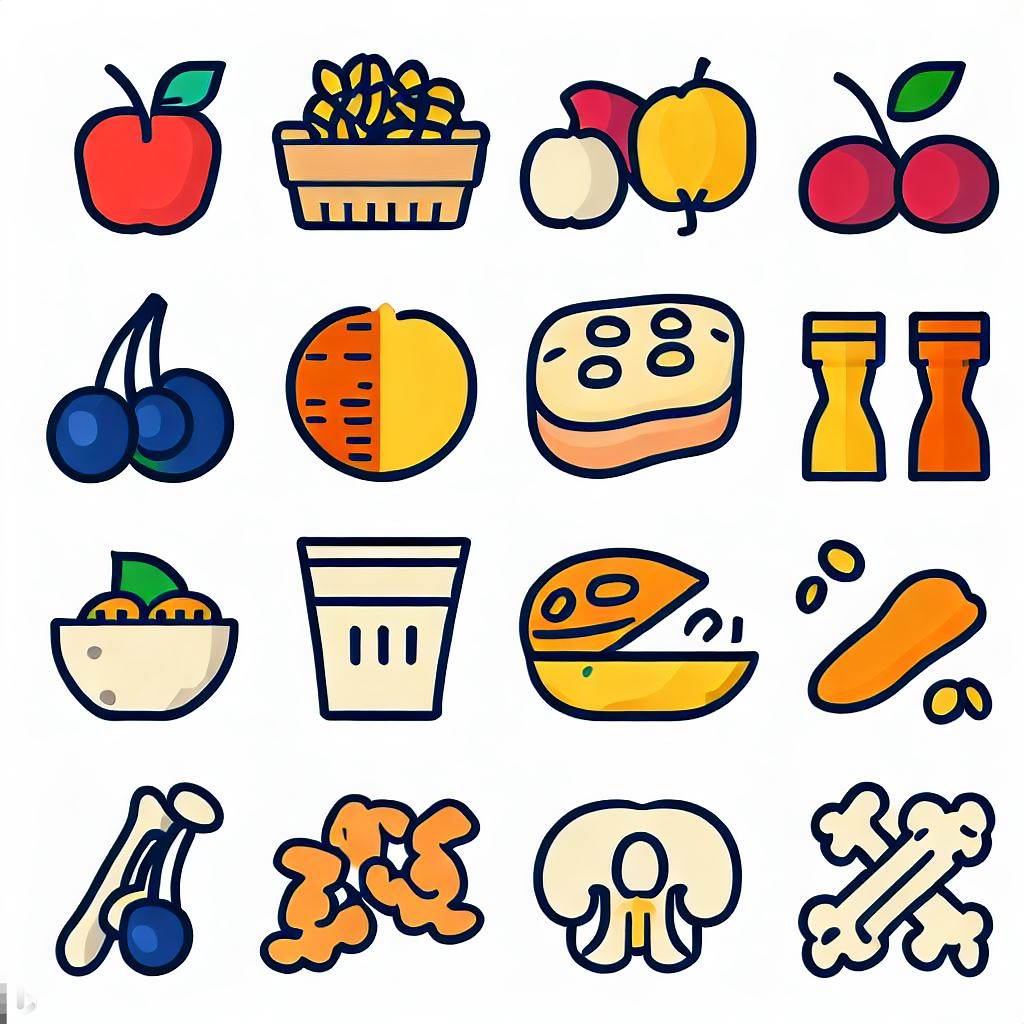 골다공증에 좋은 식품 아이콘