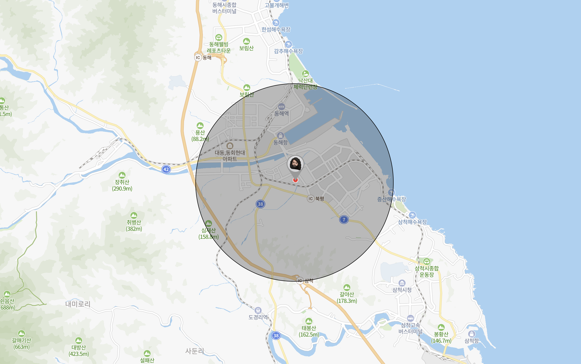 네이버지도 Javascript API v3 현위치 표시하기