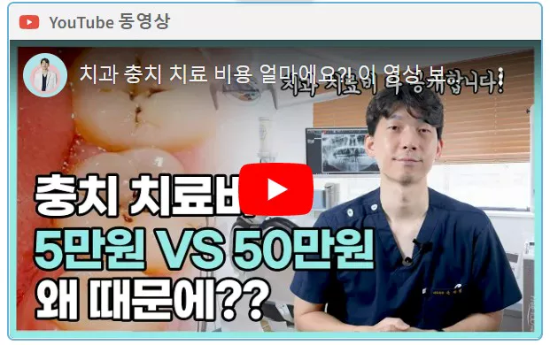 충치치료비용