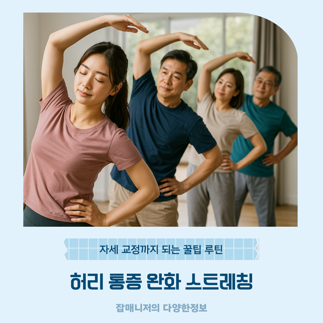 허리 통증 완화 스트레칭 ❘ 자세 교정까지 되는 꿀팁 루틴