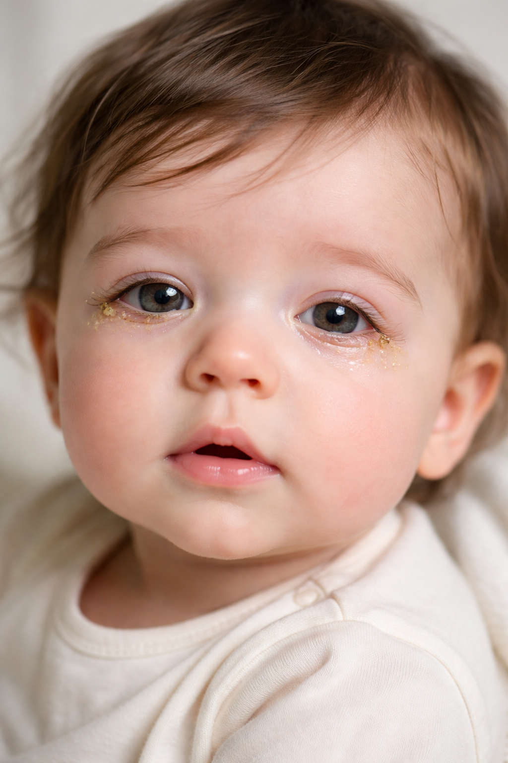 아기 눈곱 사진