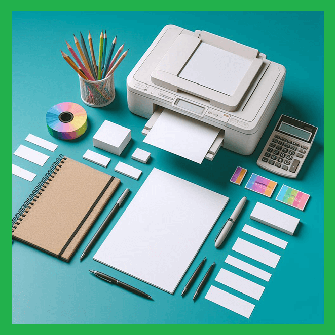 프린터기-종이-노트