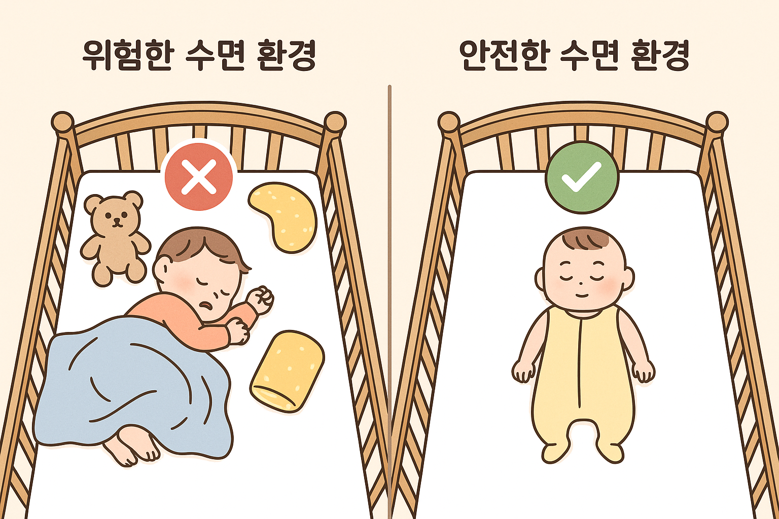 영아돌연사증후군(SIDS) 예방법 – 수면 자세와 체온 관리 중심