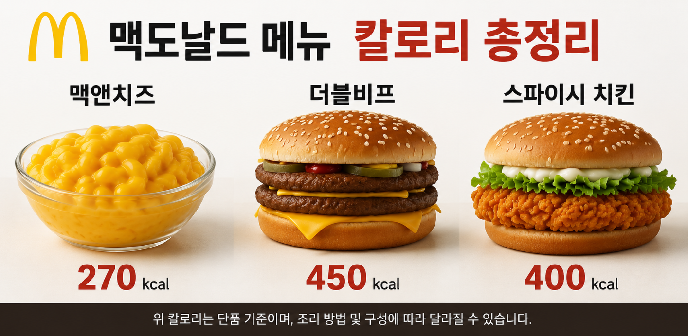 맥도날드 신메뉴 맥앤치즈 더블비프 스파이시 치킨 칼로리 3분 완벽 정리