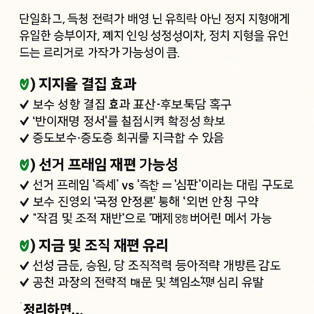 📌 3. 단일화가 보수 대선전략에 미치는 실질적 효과는? - 타이틀사진