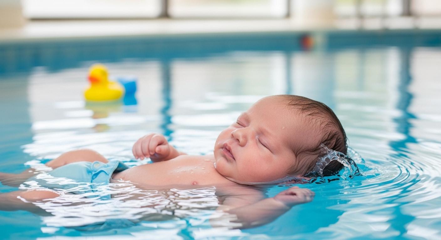 신생아 수영