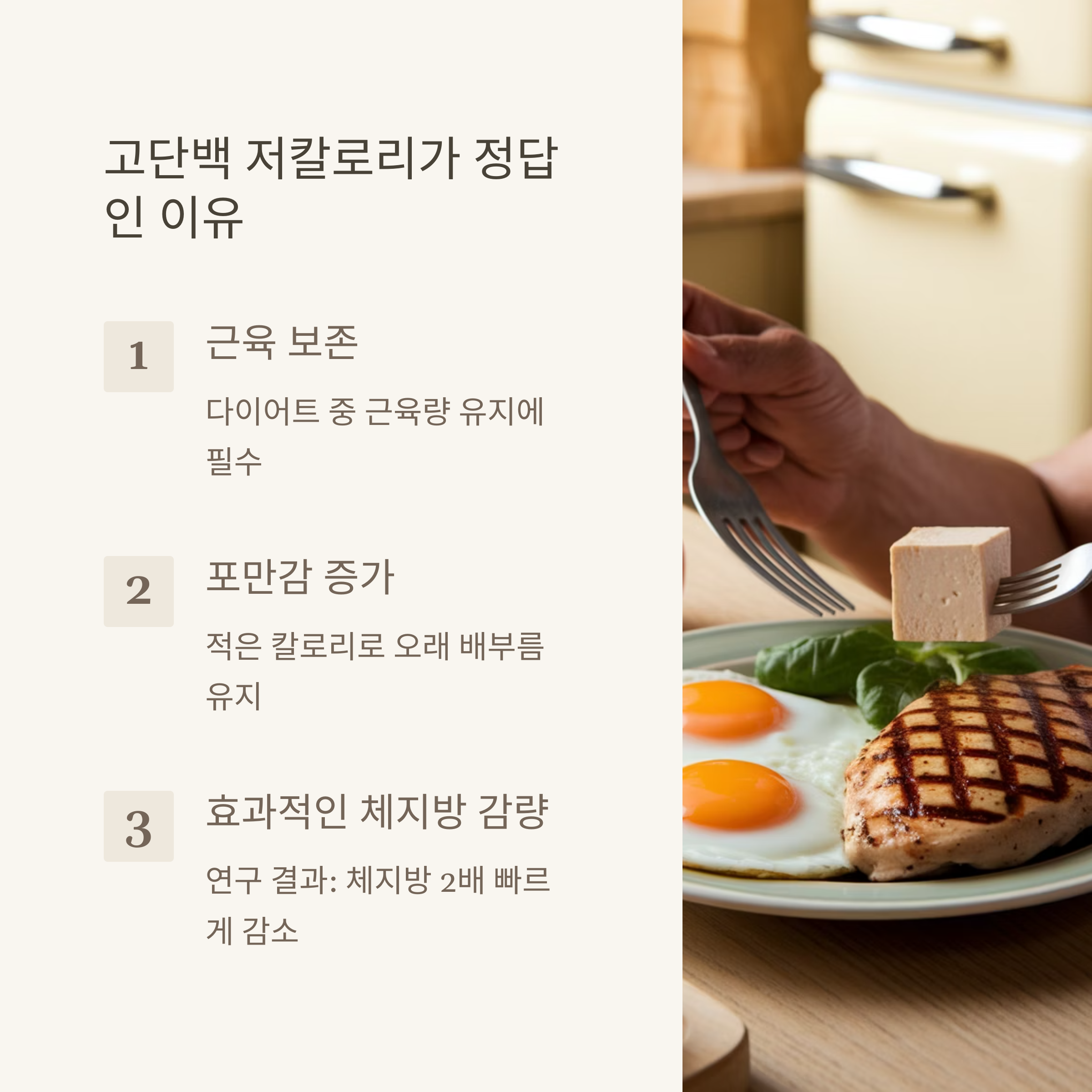 고단백 저칼로리 다이어트 솔루션