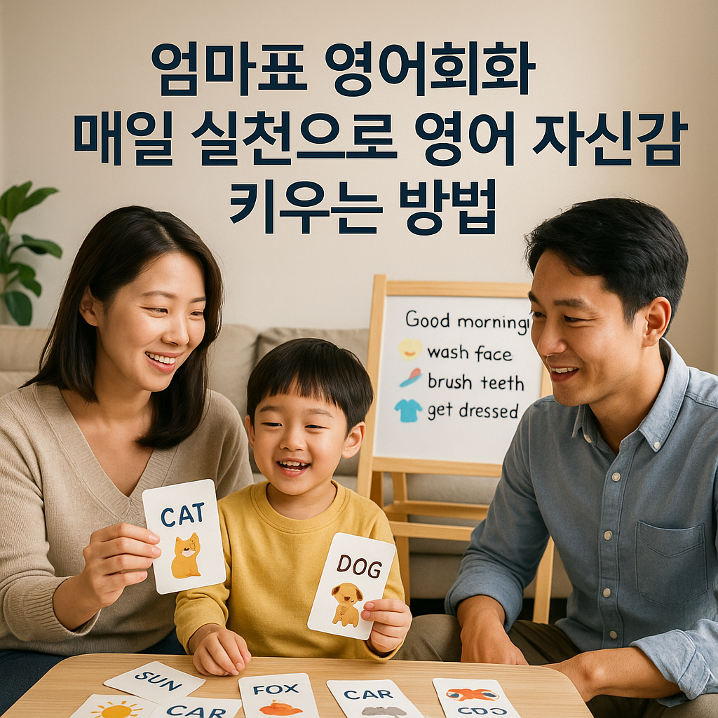 엄마표 영어회화 매일 실천으로 영어 자신감 키우는 방법