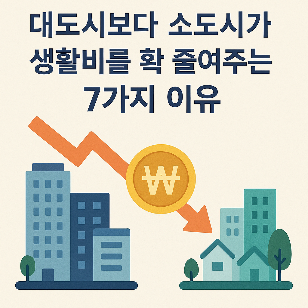 소도시가 생활비를 확 줄여주는 7가지 이유