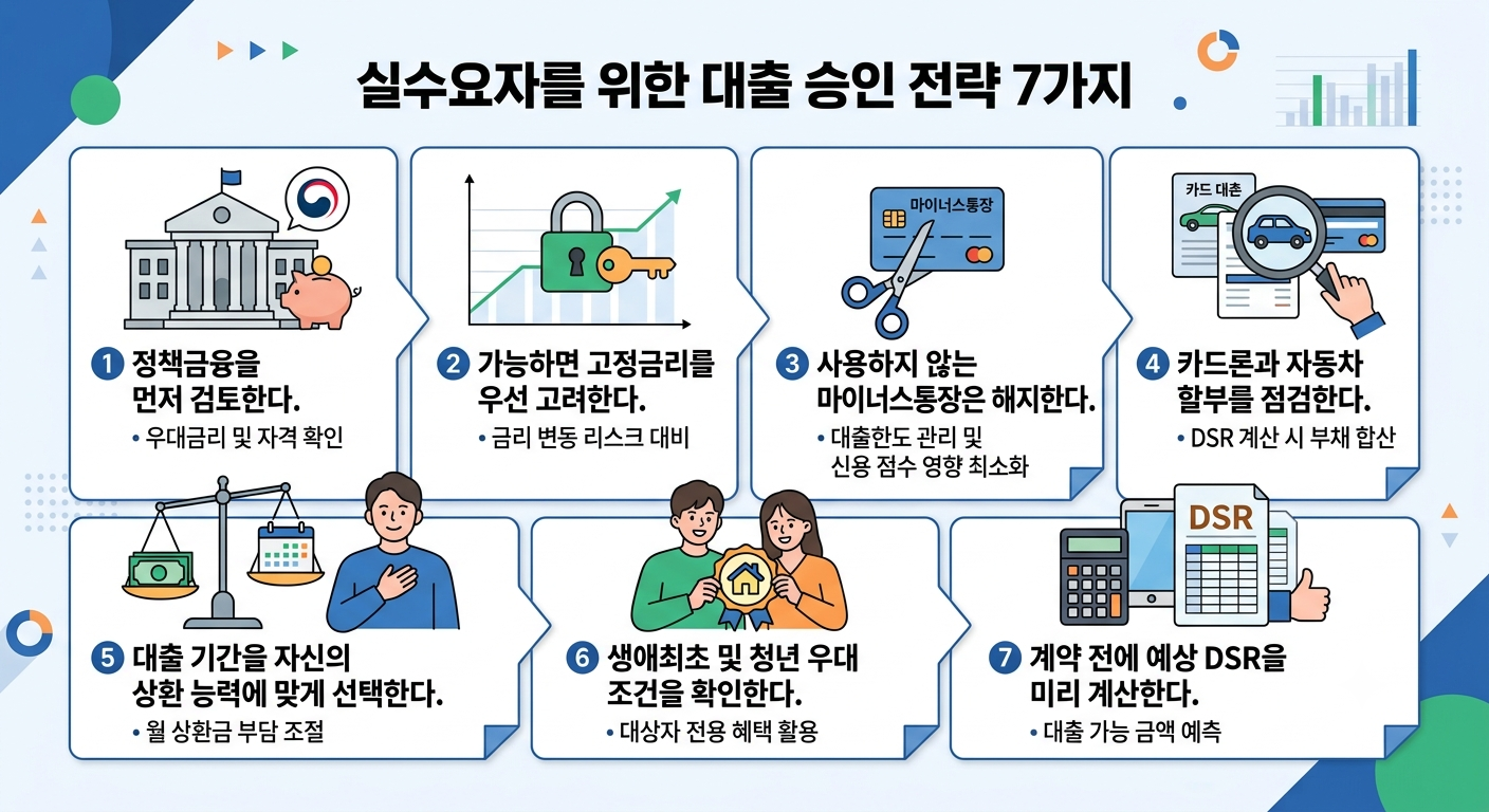 실수요자를 위한 대출 승인 전략 7가지