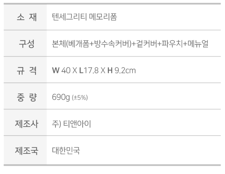 여행용 밸런스 포켓 경추 기능성 베개
