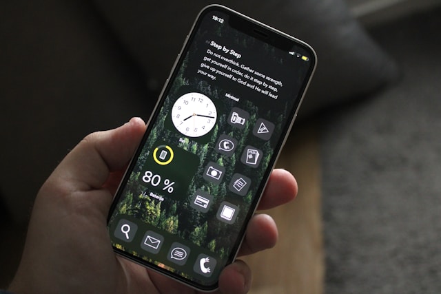 앱을 정리하고 설정을 조절하는 장면