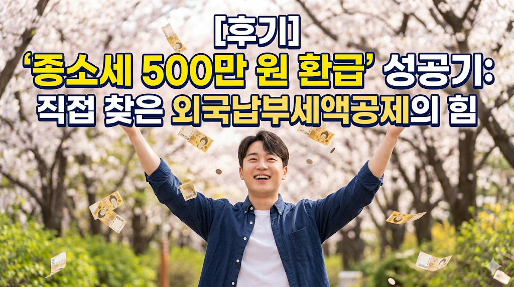 [후기] 짜릿한 &lsquo;종소세 500만 원 환급&rsquo; 성공기: 직접 찾은 외국납부세액공제의 힘