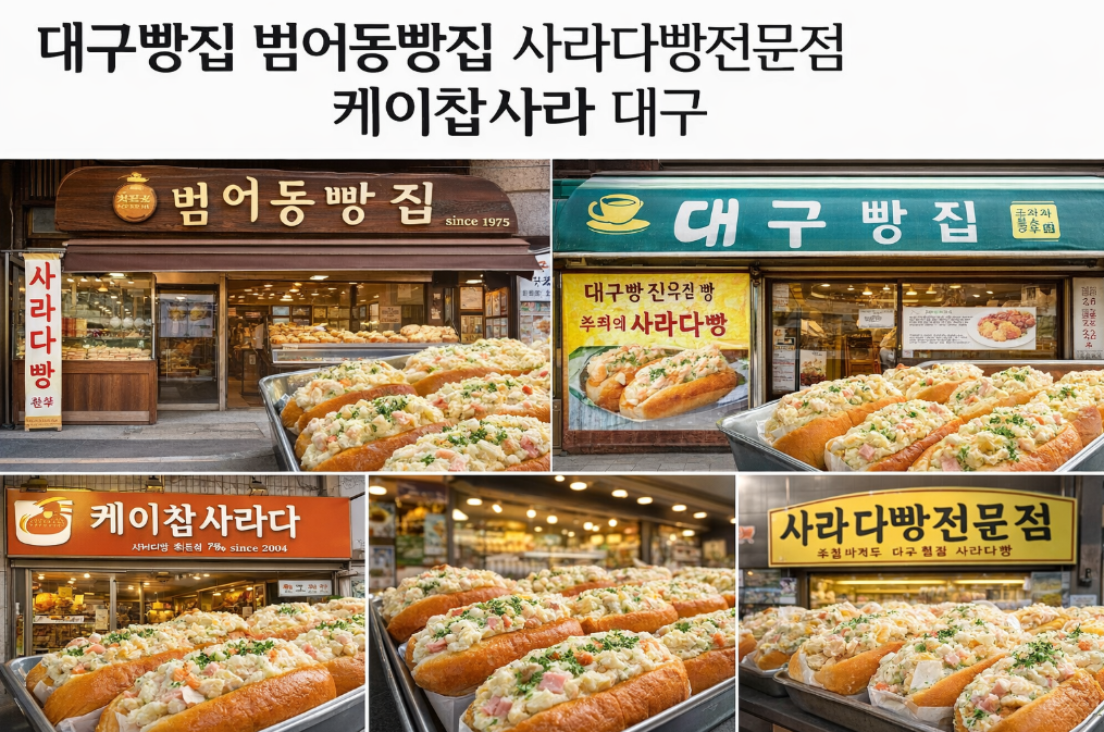 대구 범어동 사라다빵 맛집, 케이찹사라다로 유명한 그곳!