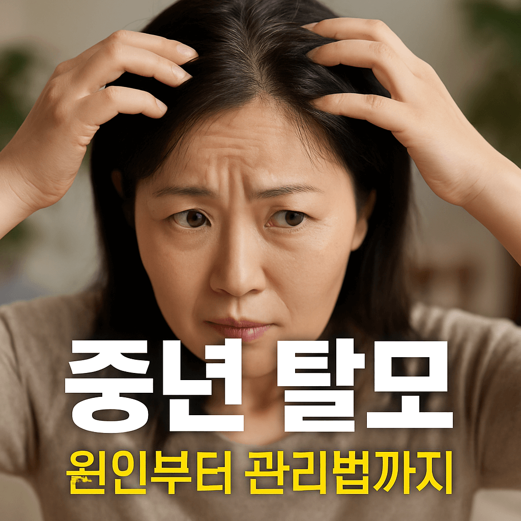 중년 탈모 예방 방법