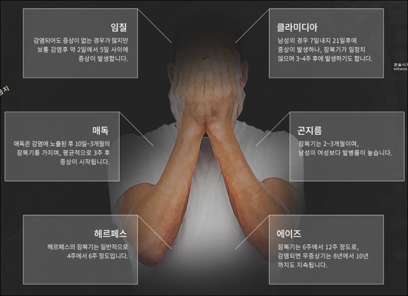 성병 잠복기간