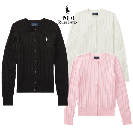 폴로랄프로렌 걸즈 케이블 니트 가디건