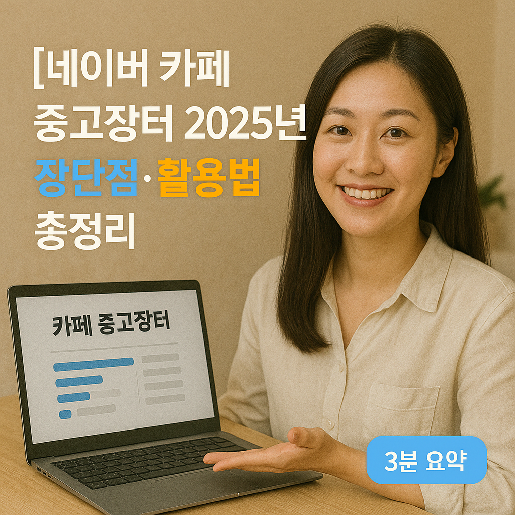 네이버 카페 중고장터 2025년 장단점·활용법 총정리