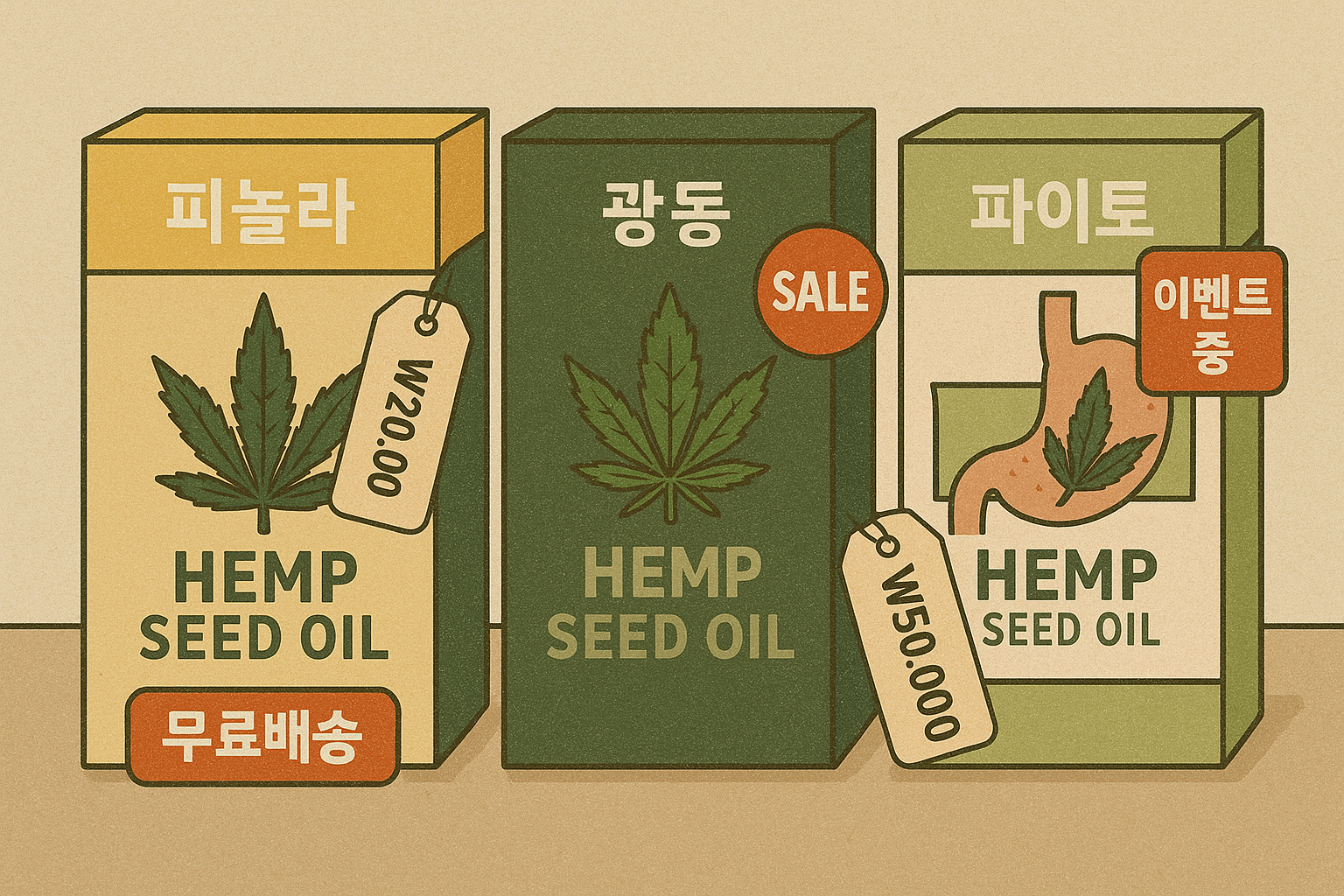 대마종자유 가격 비교