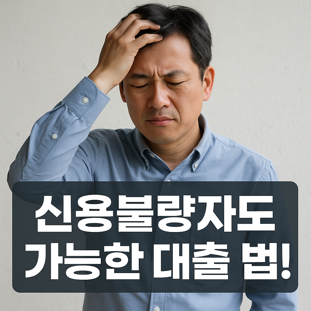 신용불량자도 가능한 대출 방법