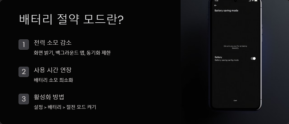 배터리절약모드